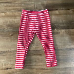 $1 - Old Navy Kids Red and White Striped Leggings